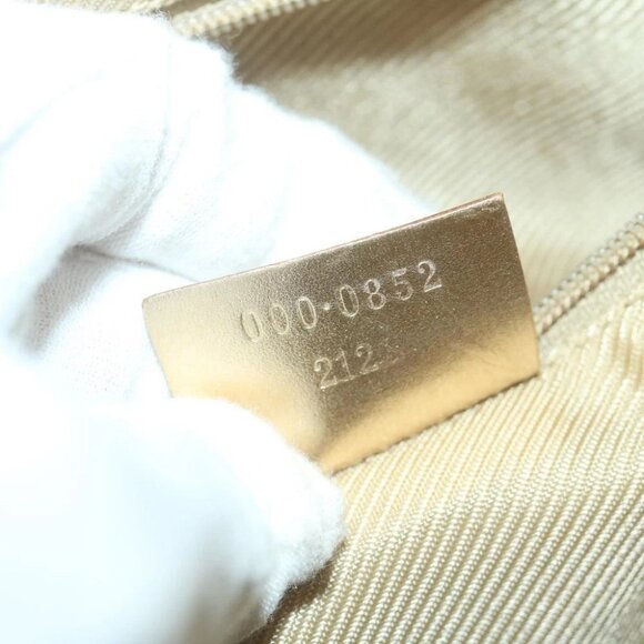 GUCCI GG Canvas Hand Bag Light Blue Gold Tone Auth ac2720 - Picture 13 of 15